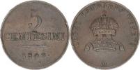 5 Centesimi 1849 M