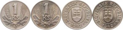 1 KS 1942 - dvě varianty čísl. 4       2 ks