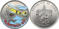 1 Peso 1994 - letadlo Albatros D II         KM 547     multikolor