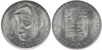 50 Kčs 1990 - Sv.Anežka (bez signatury autora)_R!