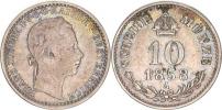 10 kr. 1858 A "R"