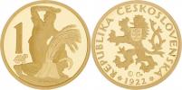 Španiel - replika československé koruny 1922 (2005) -