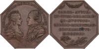 Nesign. - AE osmiúhelníková medaile 1791 - portréty