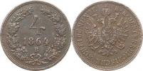 4 kr. 1864 B          "R"