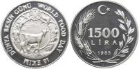 1 500 Lira 1983 - F.A.O.