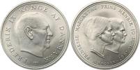 10 Kroner 1967 - Svatba princ. Margarethe      KM 856     Ag 800