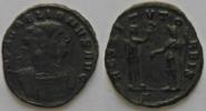 AE Antoninian - R: stojící Aurelian proti stojící ženě s věncem