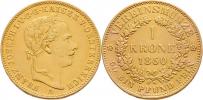 Koruna spolková 1860 A (pouze 557 ks)