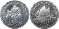 500 Kronur b.l. (1986) - 100. výročí měny