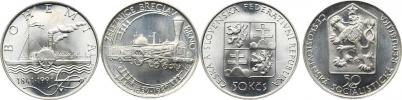50 Kčs 1989 - Železnice Břeclav-Brno     kapsle