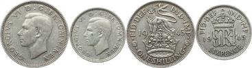 1 Shilling 1945         KM 853        Ag 500  5