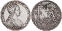 Swinderen - AR medaile na korunovaci v Praze 1743 -