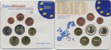 Ročníková sada mincí EURO 2002 minc. J (1