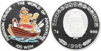 100 Won 1996 - Robinson Crusoe       KM 122      Ag 999  7