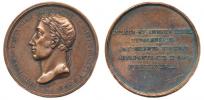 Medaile 1838 na holdování v Tyrolsku - hlava zleva