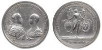 Oexlein - medaile na uzavření sňatku Josefa II. s Alžbětou Parmskou
