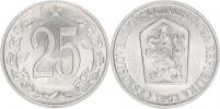 25 hal. 1963 - hodnota "25" jemně orámována štítem znaku