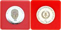 5 M 1990 A - Kurt Tucholsky KM 133 "R" +cert ifikát
