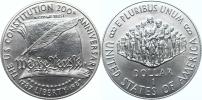 1 Dollar 1987 P - 200. výr. Konstituce       KM 220   Ag 900  26