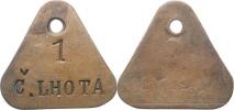 Červená Lhota - číslo 1     Cu trojůhelník 3434 mm  pův. otvor