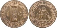 1 Cent 1892 A           KM 1;  Lec Indo 36c