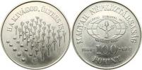 100 Forint 1984 BP - IX. světový kongres lesnictví     KM 639   N