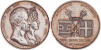 Ferraris - AR svatební medaile 1831 - dvojportrét