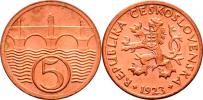 5 Haléř 1923 (CuZn)