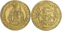 Wolf Dietrich v. Raitenau (1587-1612). 2 dukát 1606 (6.94 g). Probst-772. n. prohnutý