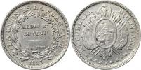 1/2 Boliviano / 50 Centavos 1893 PTS CB         KM 161   "R"