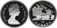 1 Dollar 1981 - Železnice         KM 130   Ag 500  23