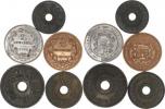 5 Centimes 1915; +2 1/2 Cent. 1901(postříbřen a hrana)