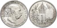 Mince 1 K 1914 FJI. s kontramarkou na 3. tajný výlet 14.6.2014. Ag 0.835 23 mm. FM-nové, kontramarkováno 14 ks