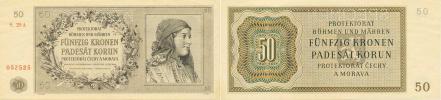 50 K  1944  sér. 29 A       "SPECIMEN"    Baj. 42;  Hej. 42a S1