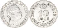 10 kr. 1861 V         "RR"