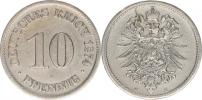 10 Pfennig 1874 E         "R"_dr. úh.