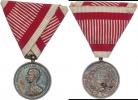 Miniatura stříbrné medaile za statečnost 1859 - 1866