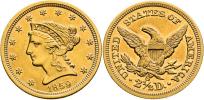 2 1/2 Dolar 1859