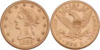 10 Dolar 1886 - hlava Liberty