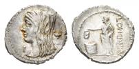 L. Cassius Longinus Denarius circa 63