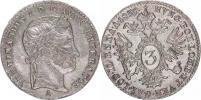 3 kr. 1835 A - FERDINANDVS     "R"_vada stř. v Av.