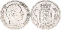 2 Kroner 1876 CS      KM 798