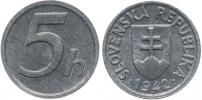 5 Haléř 1942  Zn_R!