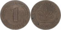 1 Pfennig 1949 D - Bank Deutscher Länder       KM A101