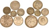 5 Cents 1850 - tečka za datem; +10 Cents 1919
