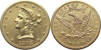 10 Dollars 1898 S        KM 102     16