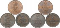 3 Pfenninge 1858 B; +2 Pfennige 1845 B