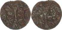 Solidus 1653 pro Rigu - zajímavý dvojráz - 2x ražená 1/2 mince