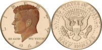 1/2 Dollar 1964 - Kennedy (multikolor. portrét !)