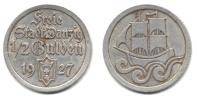 1/2 Gulden 1927                KM 144     "RR"